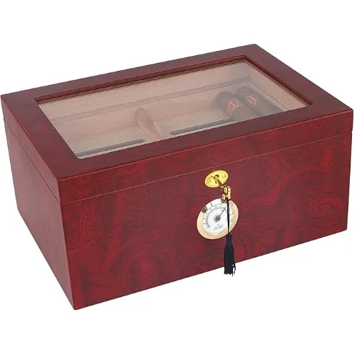 Mantello large humidifier box for up to 100 cigars